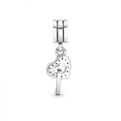 Charm femme pandora pendant cŒurs entrelacÉs argent 925/1000 - charms - edora - 1