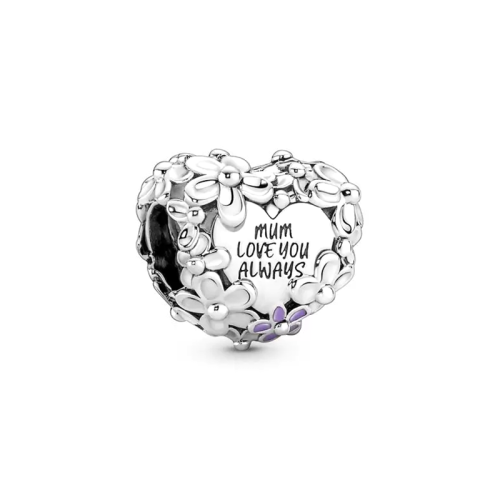 Charm Femme PANDORA CŒUR MUM MARGUERITE Argent 925/1000