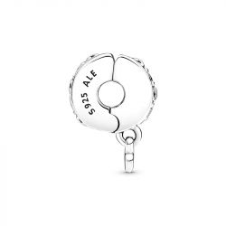 Charm femme pandora clip pavÉ ma famille pour toujours argent 925/1000 - charms - edora - 2