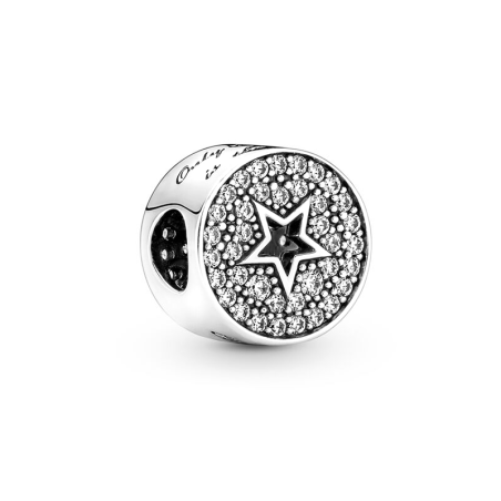 Charm femme pandora félicitations pavé &amp; étoile argent 925/1000 – charms