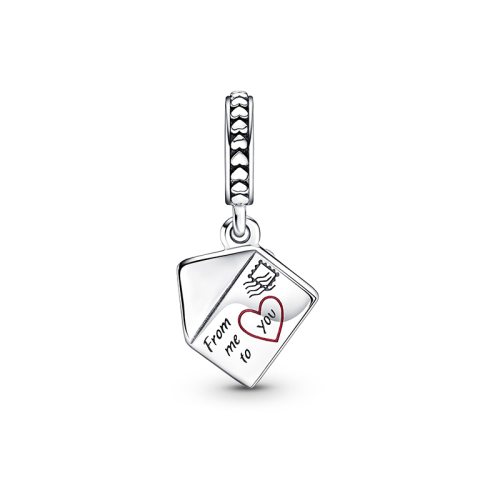 Charm Femme PANDORA PENDANT ENVELOPPE ET PENSÉES Argent 925/1000