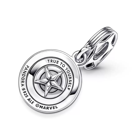 Charm femme pandora marvel bouclier de captain america argent 925/1000 – charms