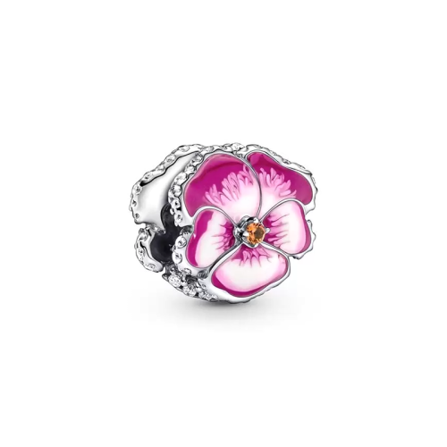 Charm Femme PANDORA PENSÉE ROSE Argent 925/1000