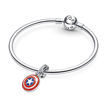 Charm femme pandora marvel bouclier de captain america argent 925/1000 – charms