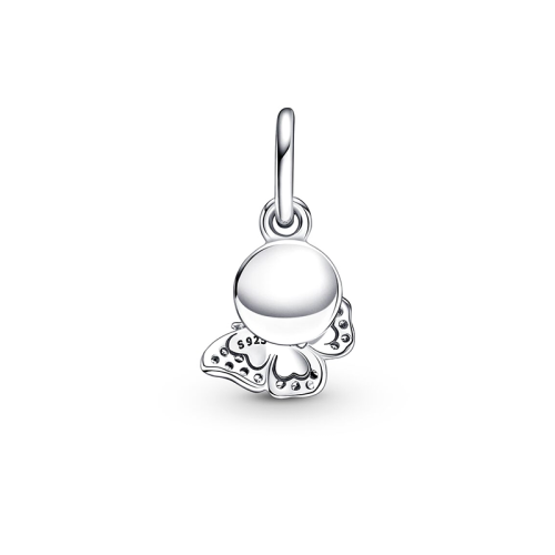 Charm Femme PANDORA PENDANT DOUBLE PAPILLON BLEU & CITATION Argent 925/1000