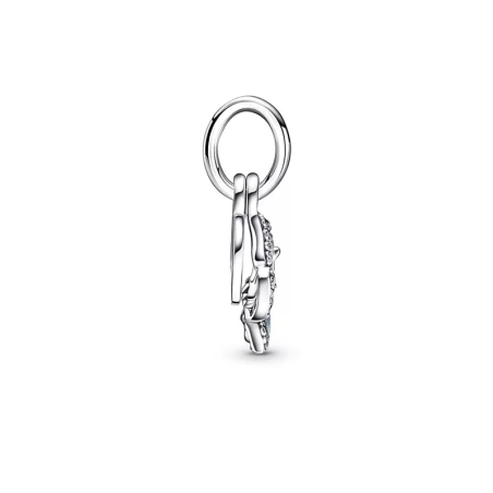 Charm femme pandora pendant double papillon bleu &amp; citation argent 925/1000 – charms