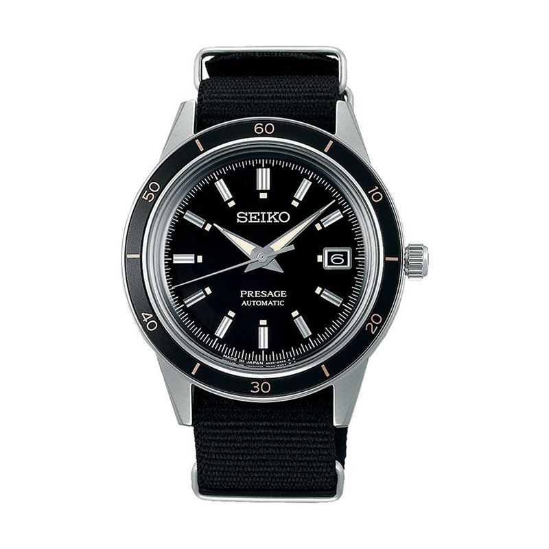 Montre homme automatique seiko presage nylon noir - automatiques - edora