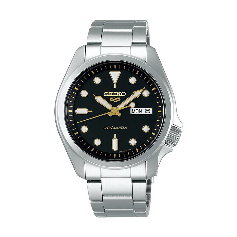 Montre homme automatique seiko 5 acier argenté - automatiques - edora