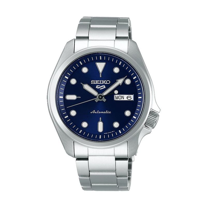 Montre homme automatique seiko 5 acier argenté srpe53k1 - automatiques - edora
