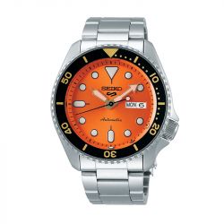 Montre homme automatique seiko 5 acier argenté - automatiques - edora - 0