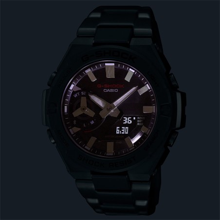 Montre homme casio g-shock g-steel acier inoxydable  – analogiques