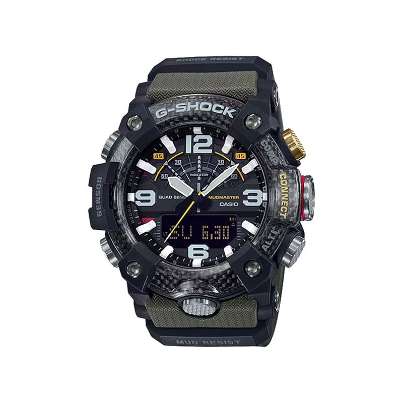 Montre homme casio g-shock mudmaster résine verte - solaires - edora Montre homme casio g-shock mudmaster résine verte - solaires - edora