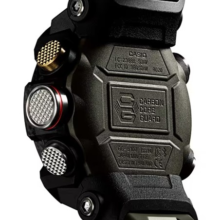 Montre homme casio g-shock mudmaster résine verte – solaires