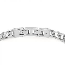 Bracelet homme chaîne fossil acier argenté - bracelets-homme - edora - 2