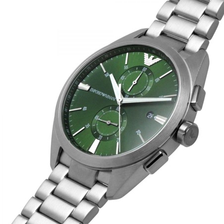 Montre homme chronographe emporio armani claudio acier inoxydable – montres homme
