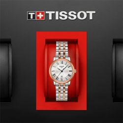 Montre femme  tissot carson premium lady  acier bicolore  t1222102203301 - montres-femme - edora - 3