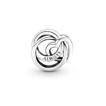 Charm femme pandora cœur et cercles ma famille pour toujours argent 925/1000 – charms