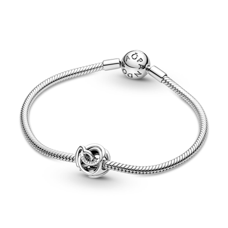 Charm femme pandora cœur et cercles ma famille pour toujours argent 925/1000 – charms