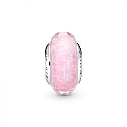 Charm femme pandora verre de murano rose facettÉ argent 925/1000 - charms - edora - 2