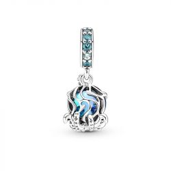 Charm femme pandora pendant poulpe adorable en verre de murano argent 925/1000 - charms - edora - 1