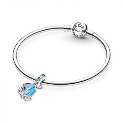 Charm femme pandora pendant poulpe adorable en verre de murano argent 925/1000 - charms - edora - 4