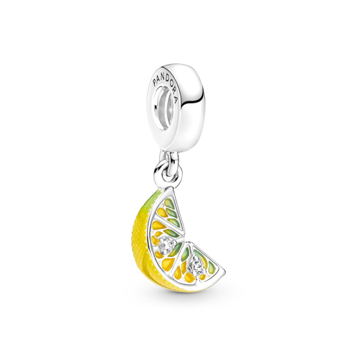Charm Femme PANDORA PENDANT FRUIT SCINTILLANT TRANCHE DE CITRON Argent 925/1000