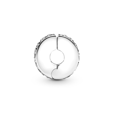 Charm femme pandora clip pavé transparent argent 925/1000 – charms