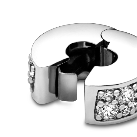 Charm femme pandora clip pavé transparent argent 925/1000 – charms