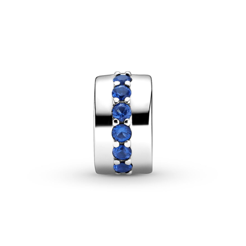 Charm Femme PANDORA CLIP ÉCLAT BLEU Argent 925/1000