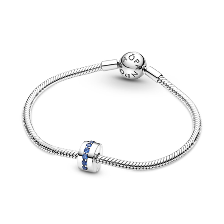 Charm femme pandora clip éclat bleu argent 925/1000 – charms