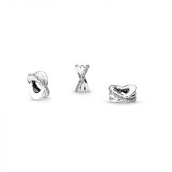 Charm femme pandora espaceur scintillant & lignes argent 925/1000 - charms - edora - 4