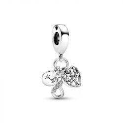 Charm femme pandora pendant triple infini famille argent 925/1000 - charms - edora - 0