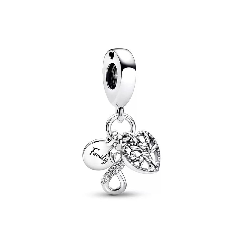 Charm femme pandora pendant triple infini famille argent 925/1000 - charms - edora