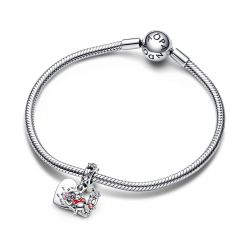 Charm femme pandora disney pendant double winnie l’ourson & porcinet argent 925/1000 - charms - edora - 2