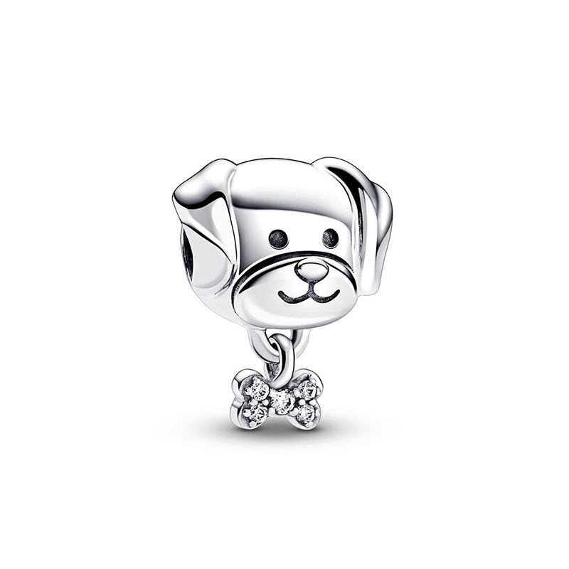 Charm femme pandora chien & os argent 925/1000 - charms - edora
