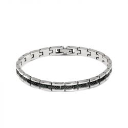 Bracelet homme rochet santorin acier inoxydable - bracelets-homme - edora - 0