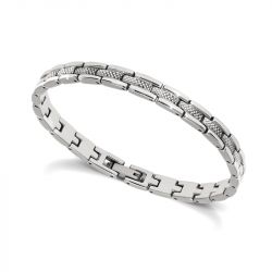 Bracelet or & argent, bracelet plaqué or, bracelet cuir & tissu (30) - bracelets-homme - edora - 2