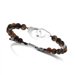 Bracelet or & argent, bracelet plaqué or, bracelet cuir & tissu (20) - bracelets-homme - edora - 2
