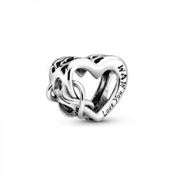 Charm femme pandora cŒur infinity love you mum argent 925/1000 - charms - edora - 0