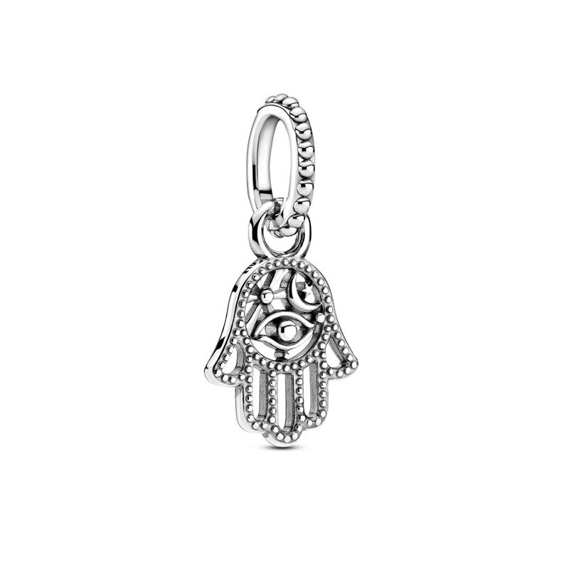 Charm femme pandora pendant main de fatma protectrice argent 925/1000 - charms - edora