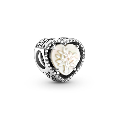 Charm Femme PANDORA CŒUR AJOURÉ & ARBRE GÉNÉALOGIQUE Argent 925/1000