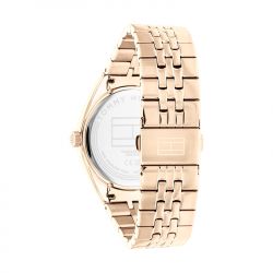 Montre femme tommy hilfiger monica acier doré rose - analogiques - edora - 1
