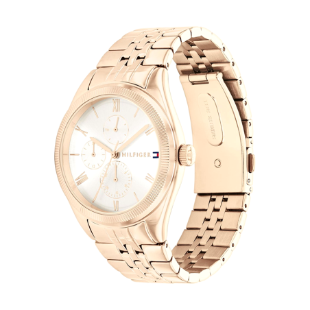 Montre femme tommy hilfiger monica acier doré rose – analogiques