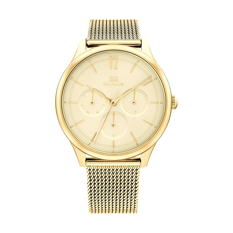 Montre femme tommy hilfiger layla acier doré - analogiques - edora