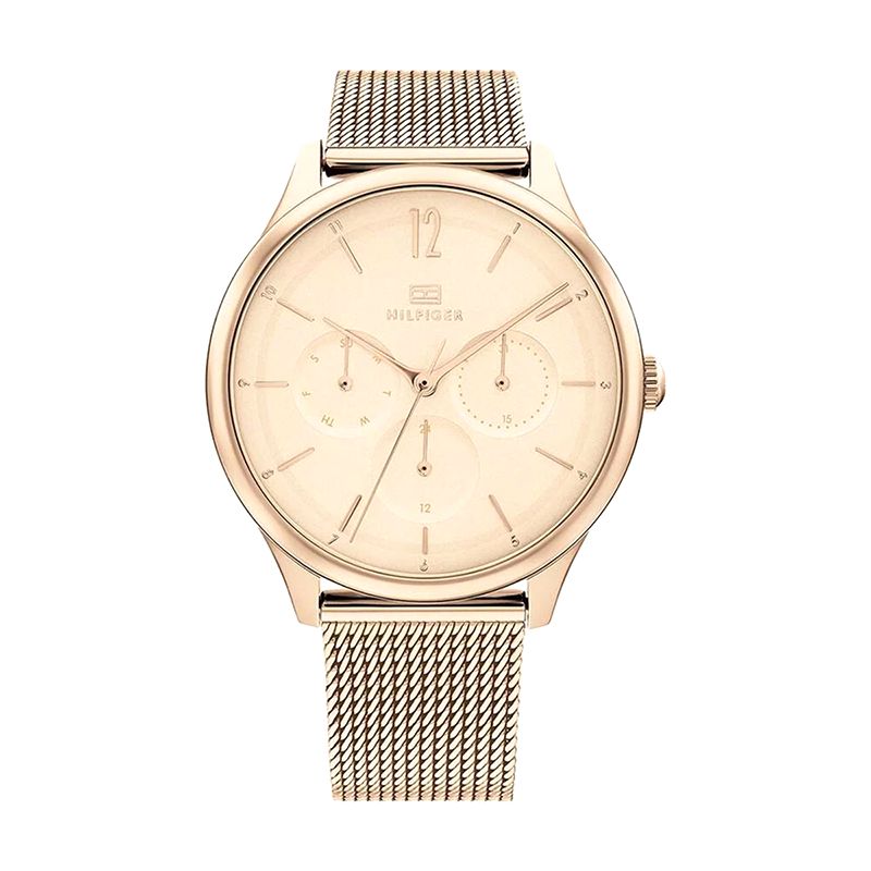Montre femme tommy hilfiger layla acier doré rose - analogiques - edora