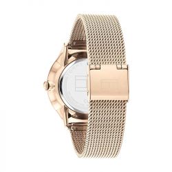 Montre femme tommy hilfiger layla acier doré rose - analogiques - edora - 2