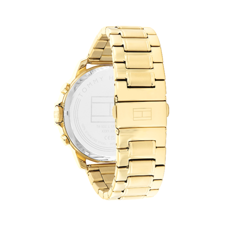 Montre homme chronographe tommy hilfiger luca acier doré – chronographes