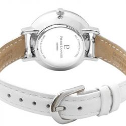 Montre femme pierre lannier chouquette cuir blanc - analogiques - edora - 2