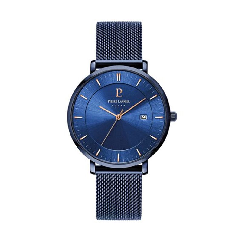 Montre homme pierre lannier inti acier bleu - analogiques - edora