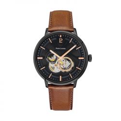 Montres homme automatique pierre lannier trio cuir brun - automatiques - edora - 0
